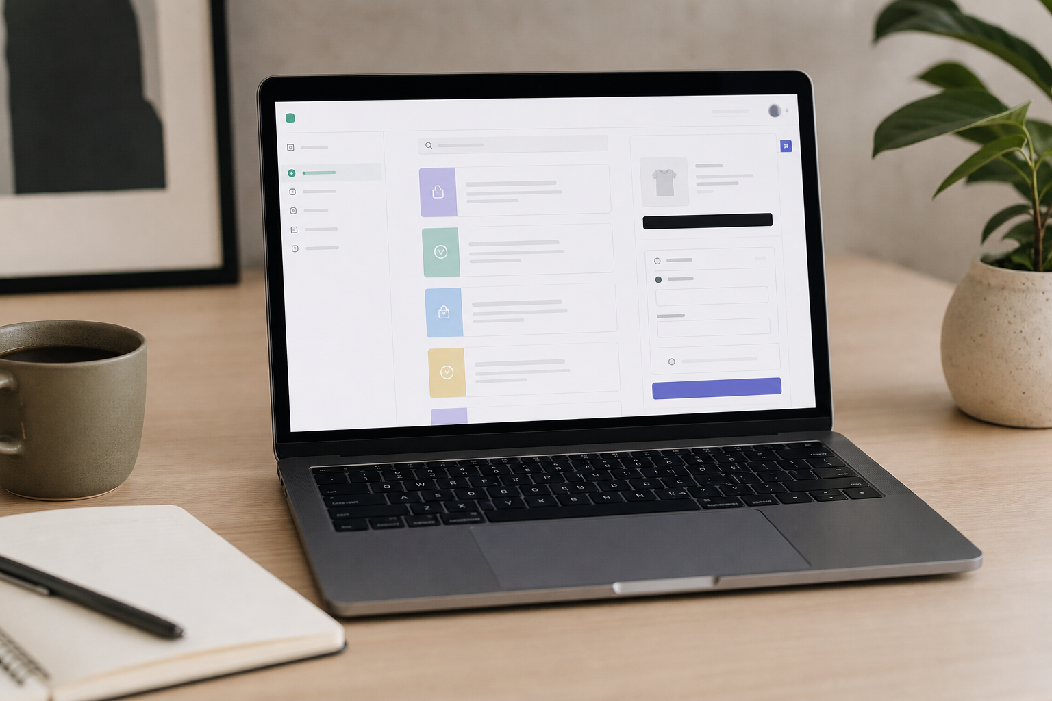 Laptop showing Shopify checkout extensions marketplace