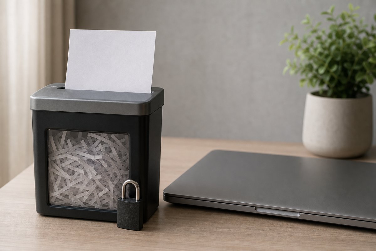 Desk still life suggesting GDPR delete customer data privacy work