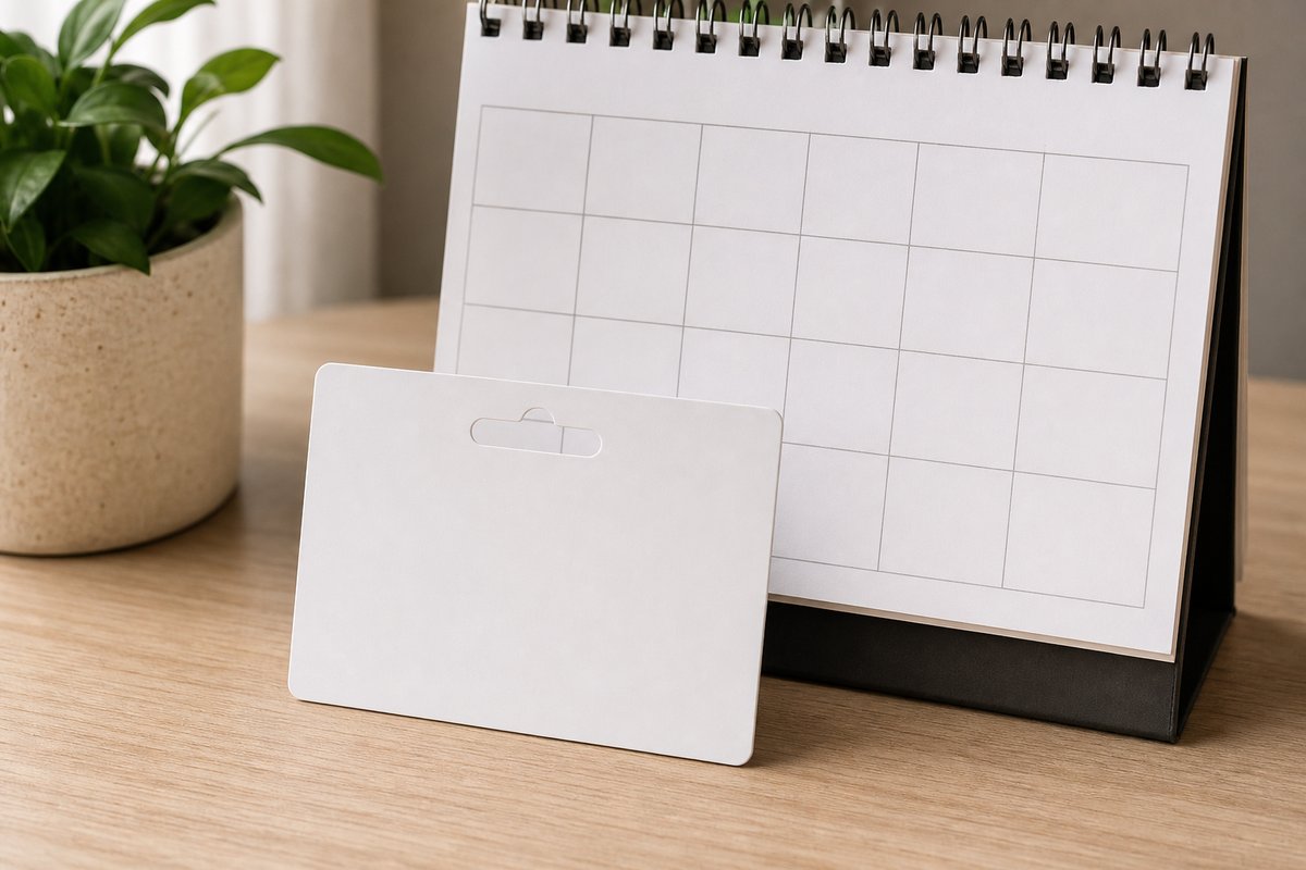 Desk setup suggesting prepaid subscription plans