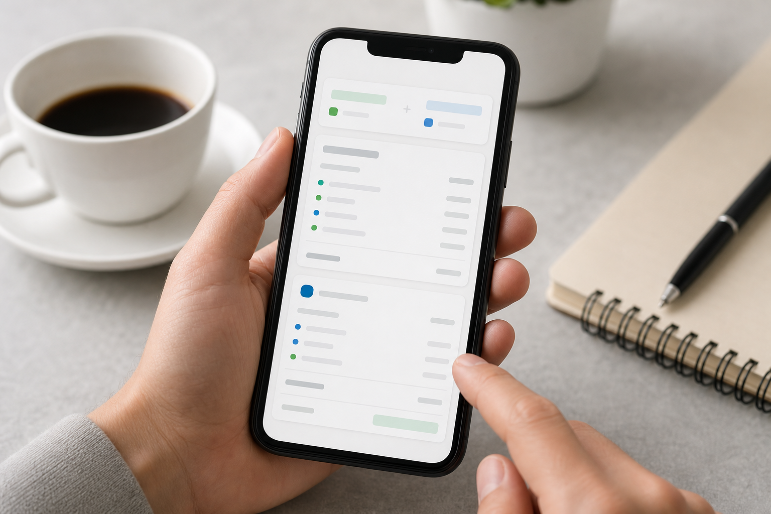 Smartphone showing combined Shopify and PayPal fee summary