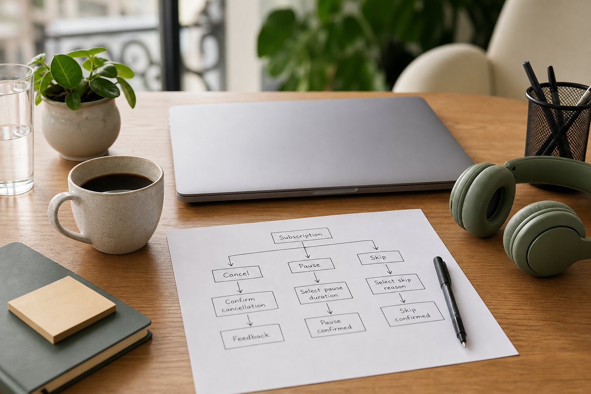 Desk setup for Shopify cancel subscription and customer portal work