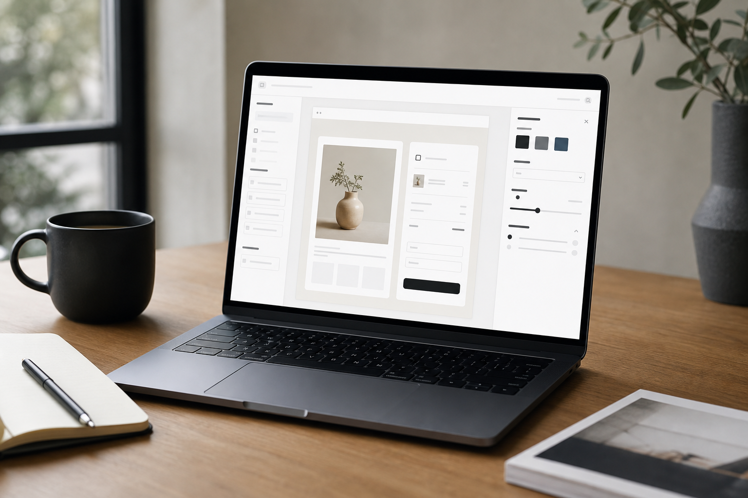 Laptop showing Shopify checkout page customization