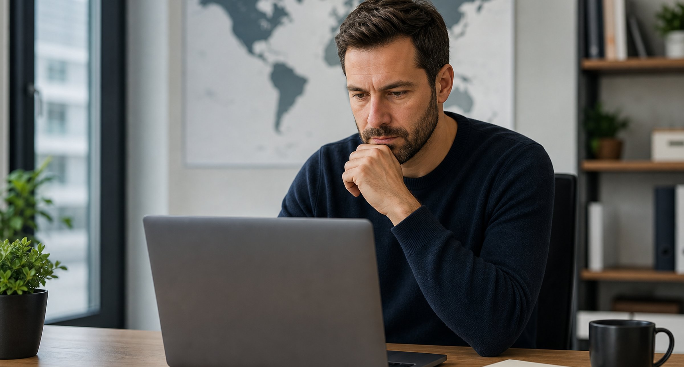 Merchant reviewing Shopify multi currency pricing on a laptop