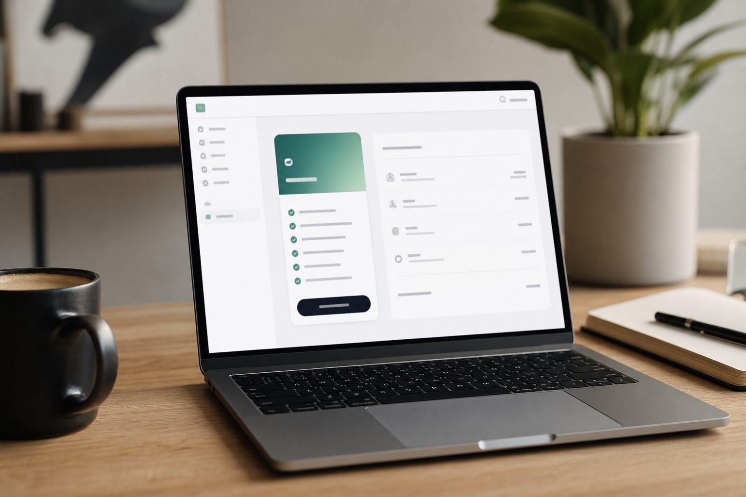 Merchant checking Shopify Starter plan on a laptop