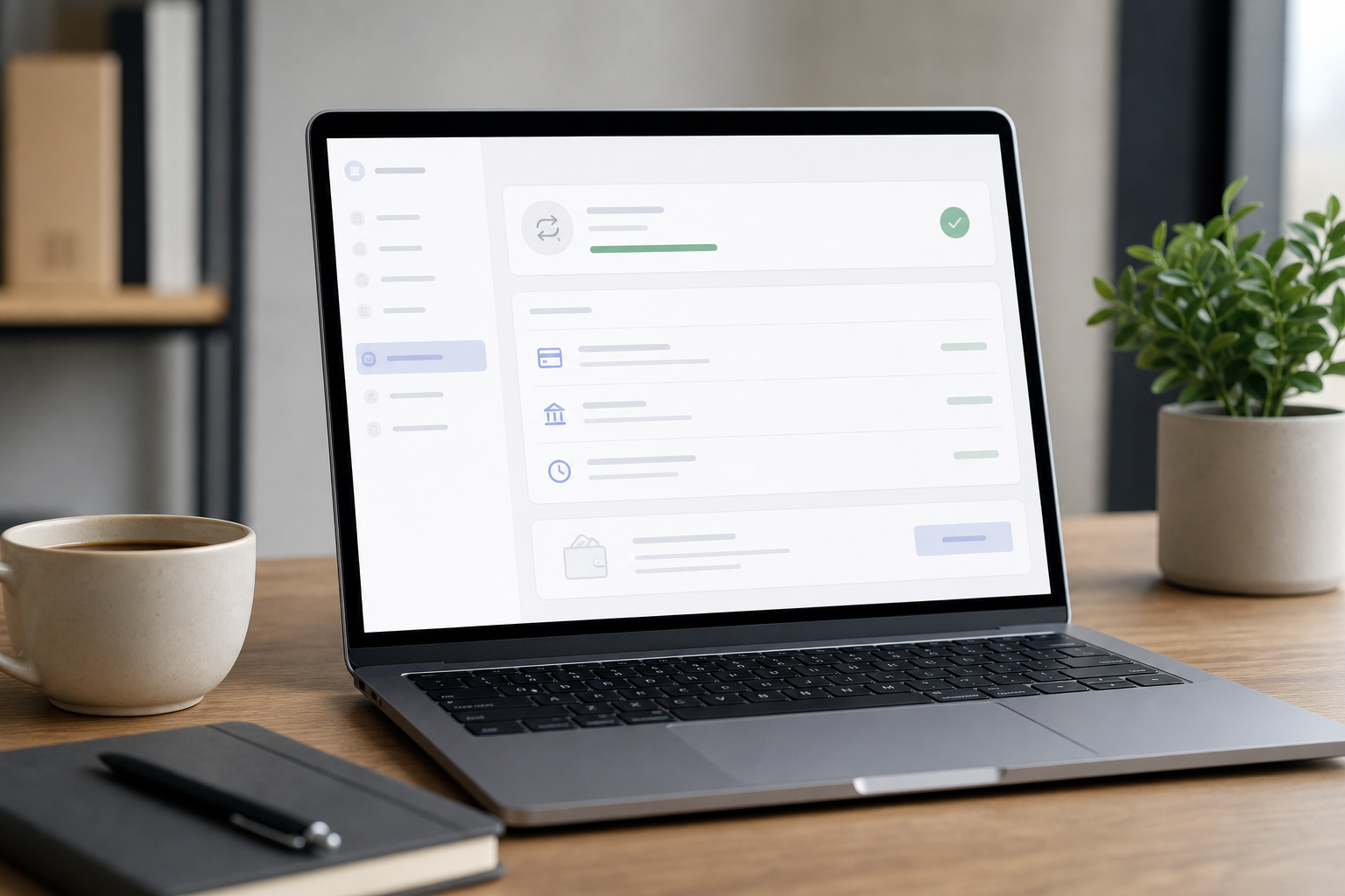 Merchant managing subscription refunds on a laptop dashboard